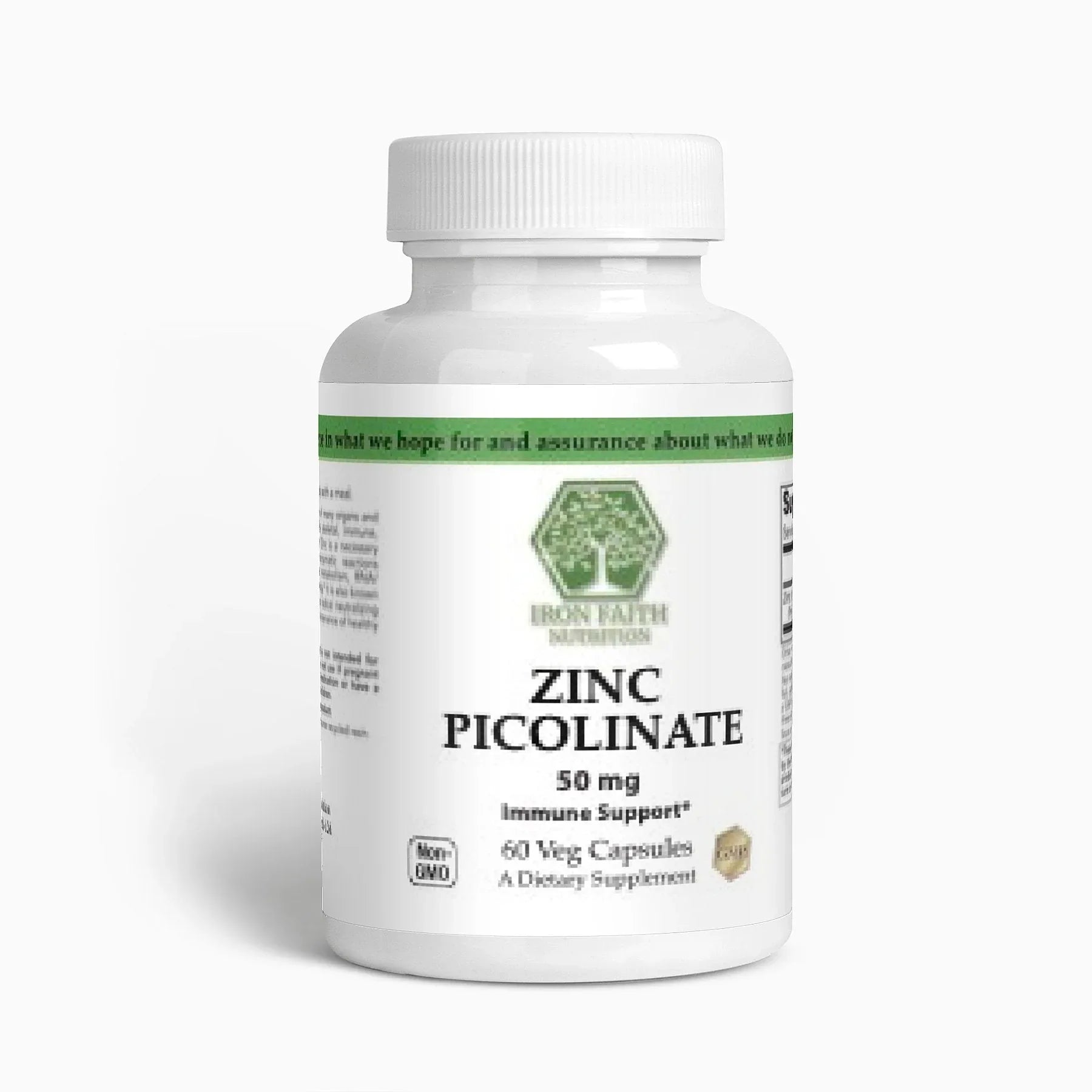 Zinc Picolinate — Daily Immune, Skin & Metabolic Support - Iron Faith Nutrition